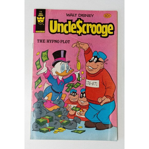 Walt Disney Uncle Scrooge #178 The Hypno Plot Whitman Comic Book 1979 - Picture 1 of 13